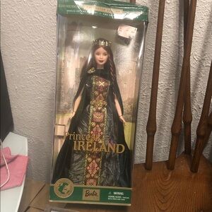 Barbie Princess of Ireland Doll - Black and Gold Gown